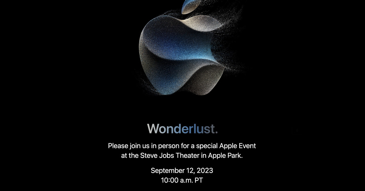 Apple announces the iPhone 15 launch event