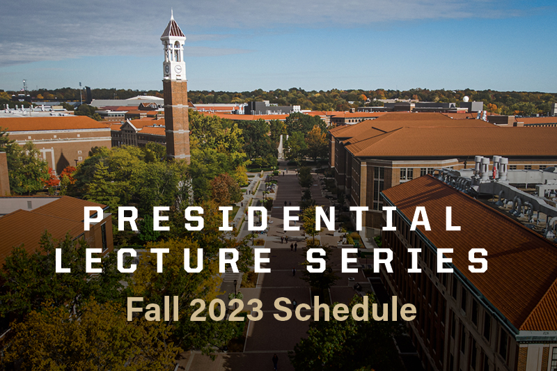 Fall semester Presidential Lecture Series features Internet founders, University of Chicago president, Intel CEO and pioneer female astronaut on Purdue campus