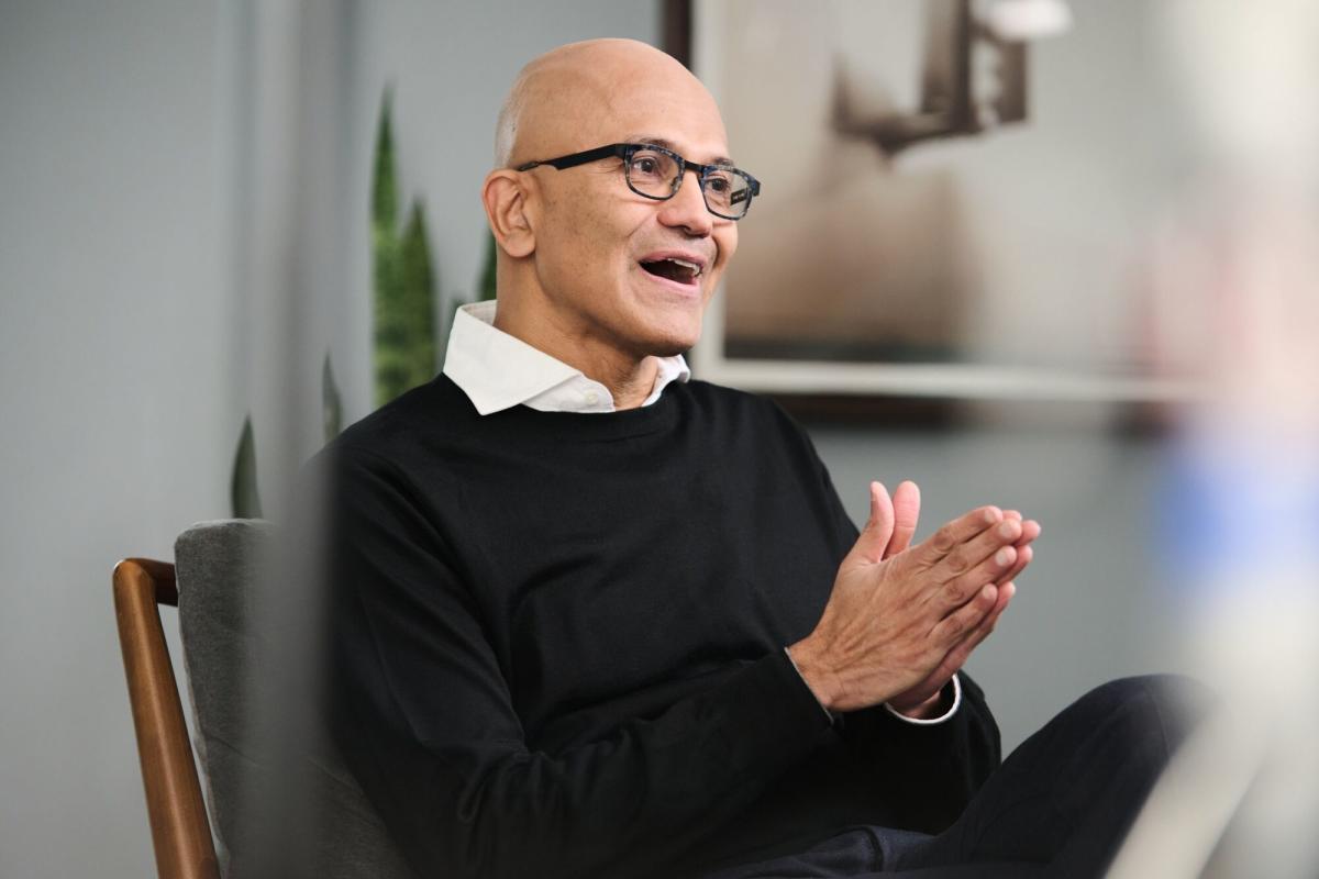 Microsoft CEO Says AI Is a Tidal Wave as Big as the Internet
