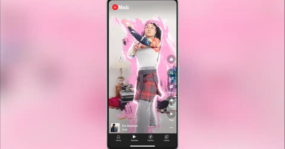 YouTube Music has a TikTok-like “Samples” tab to help you find new music