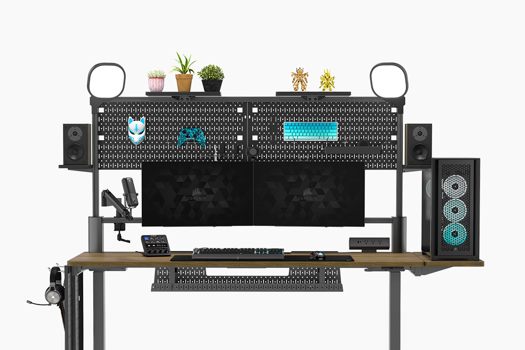 CORSAIR’s Platform:6 Is a Modular Standing Desk Perfect for Streaming and Gaming