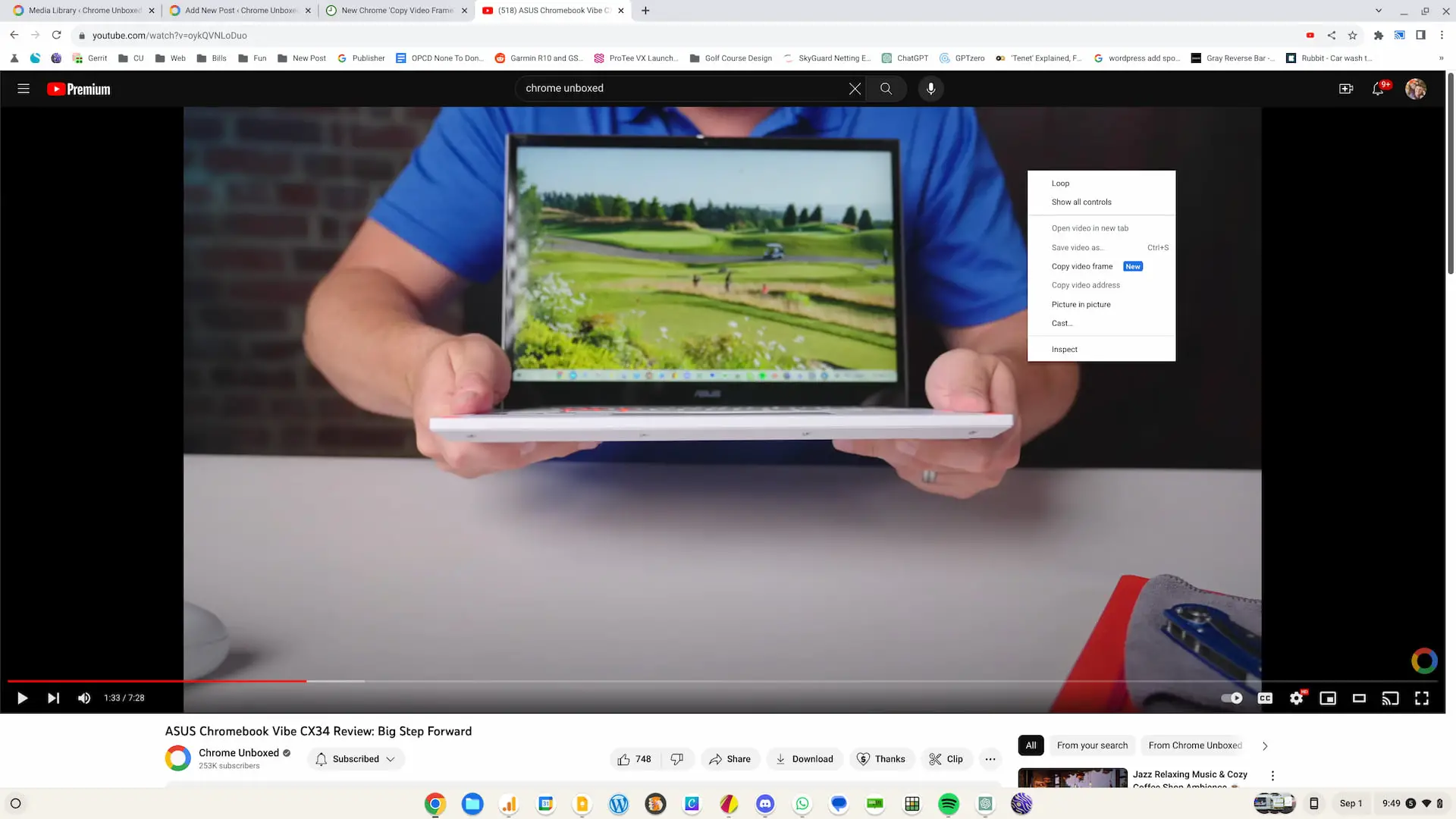 Chrome now has a ‘Copy Video Frame’ option for vastly improved video screenshots