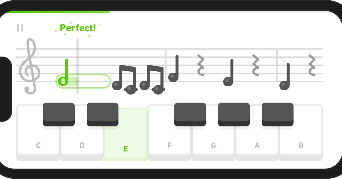 Duolingo will soon offer gamified music lessons