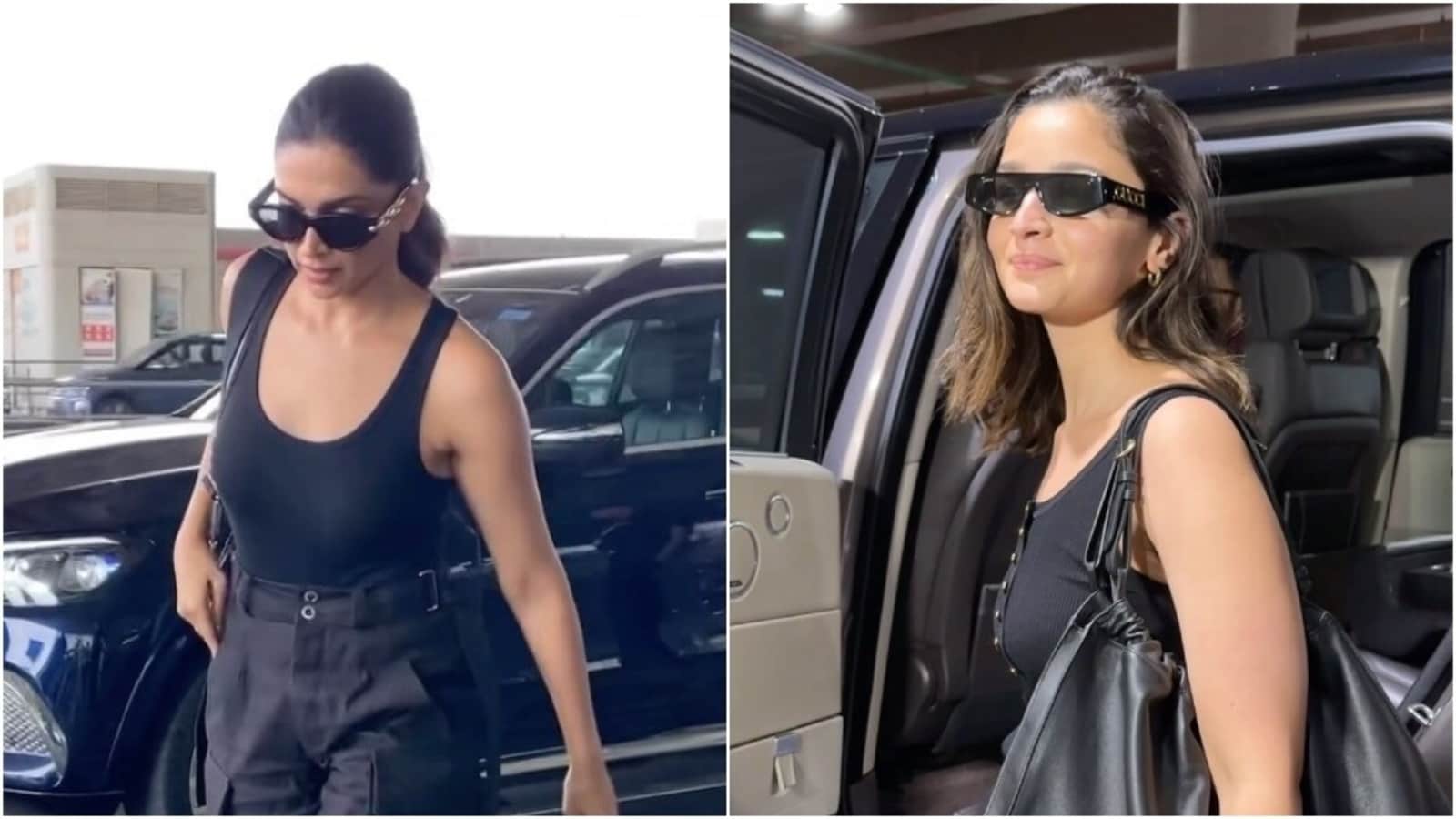 Deepika Padukone’s all-black boss babe look and Alia Bhatt’s minimal airport styling wows the internet. Take notes