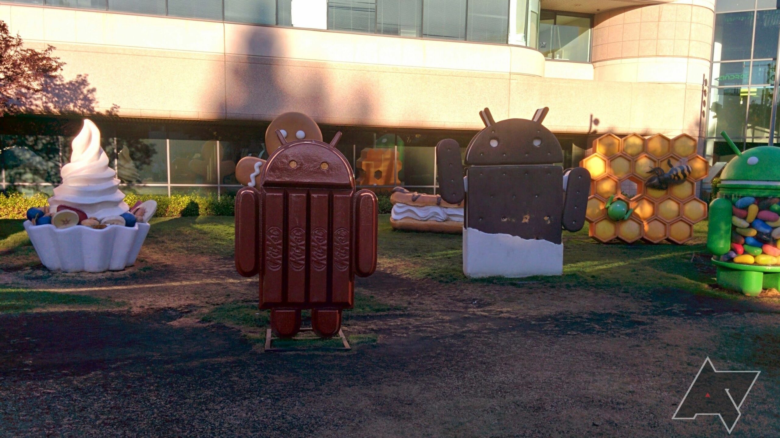 Google’s Android 14 statue will make you turn upside down