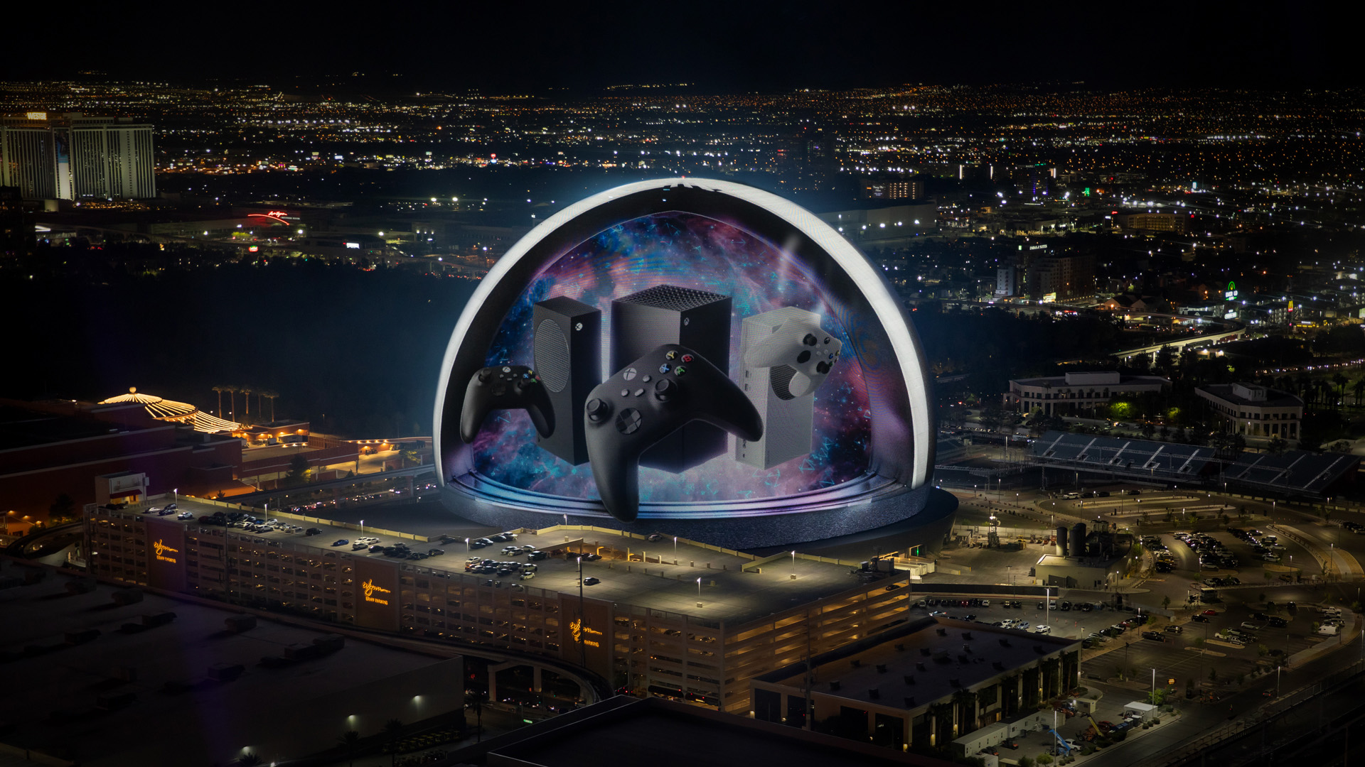 Microsoft turns the Las Vegas Sphere into a giant Xbox ad