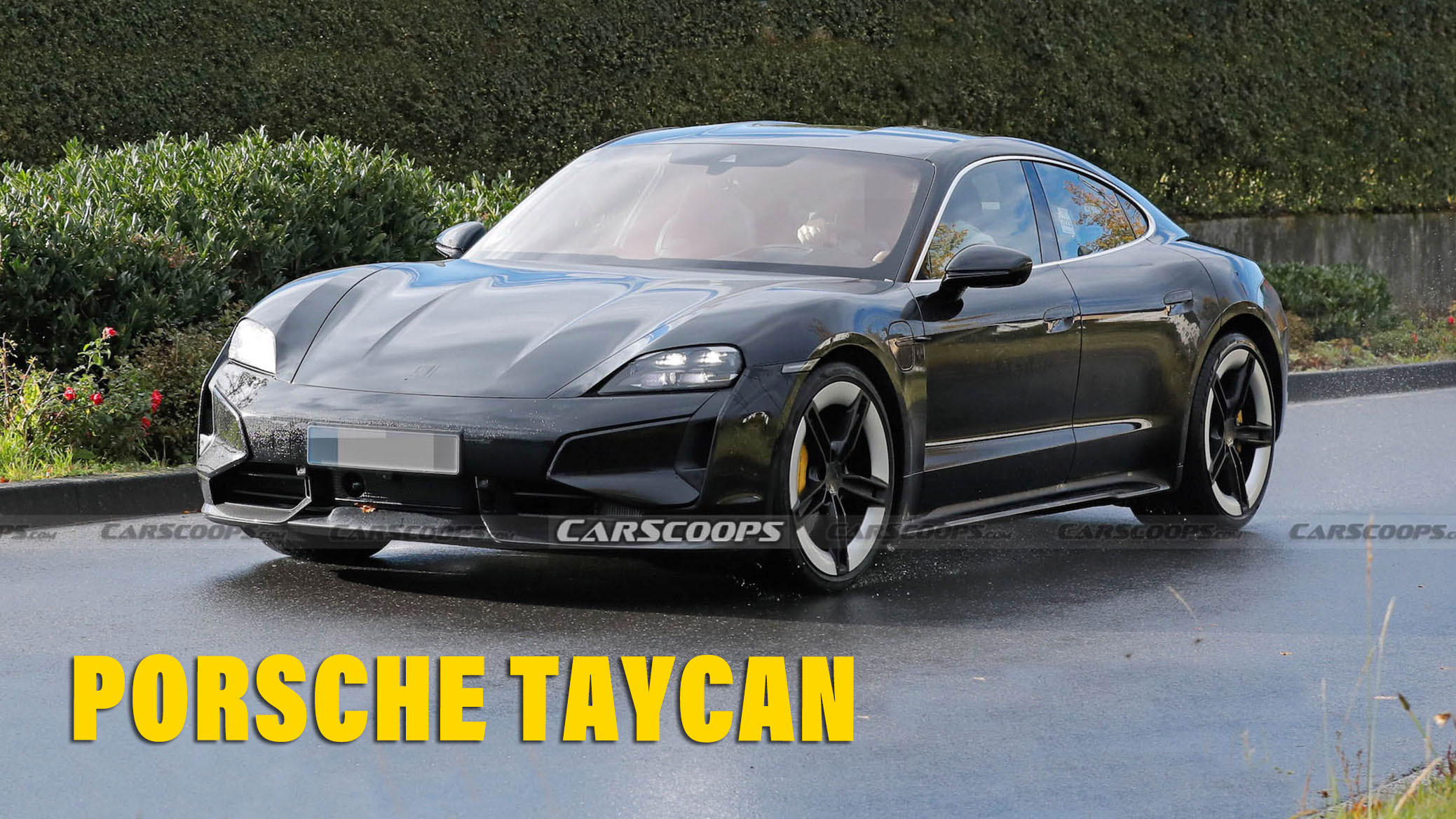 Undisguised Porsche Taycan Facelift Shows Off Newly-Chiselled Cheekbones
