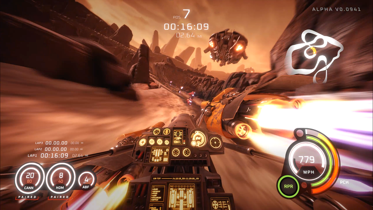 Deathgrip’s take on podracing keeps you riding the line between hyper-speed victory and dying in a fiery explosion