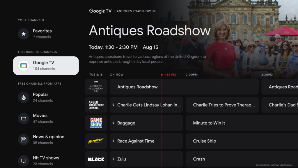 Google TV is Getting Updated With 14 New Free Channels & A Speed Boost