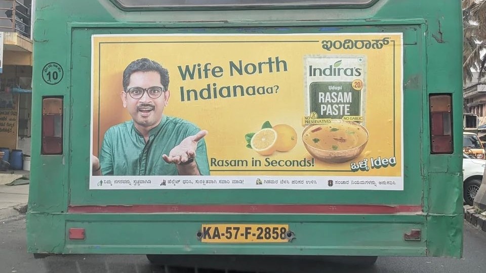 Rasam ad on Bengaluru bus divides Internet. See reactions