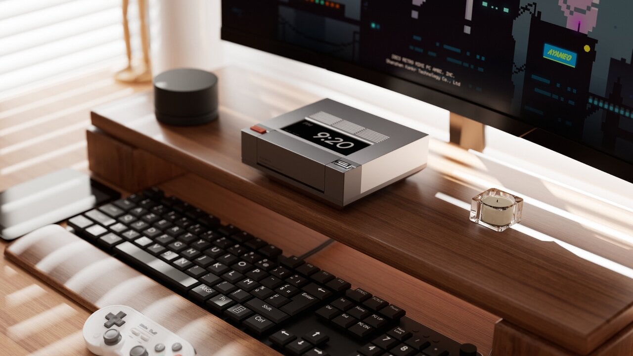 AYANEO’s $500 NES-Style Mini PC Has A Built-In 4-Inch Touchscreen