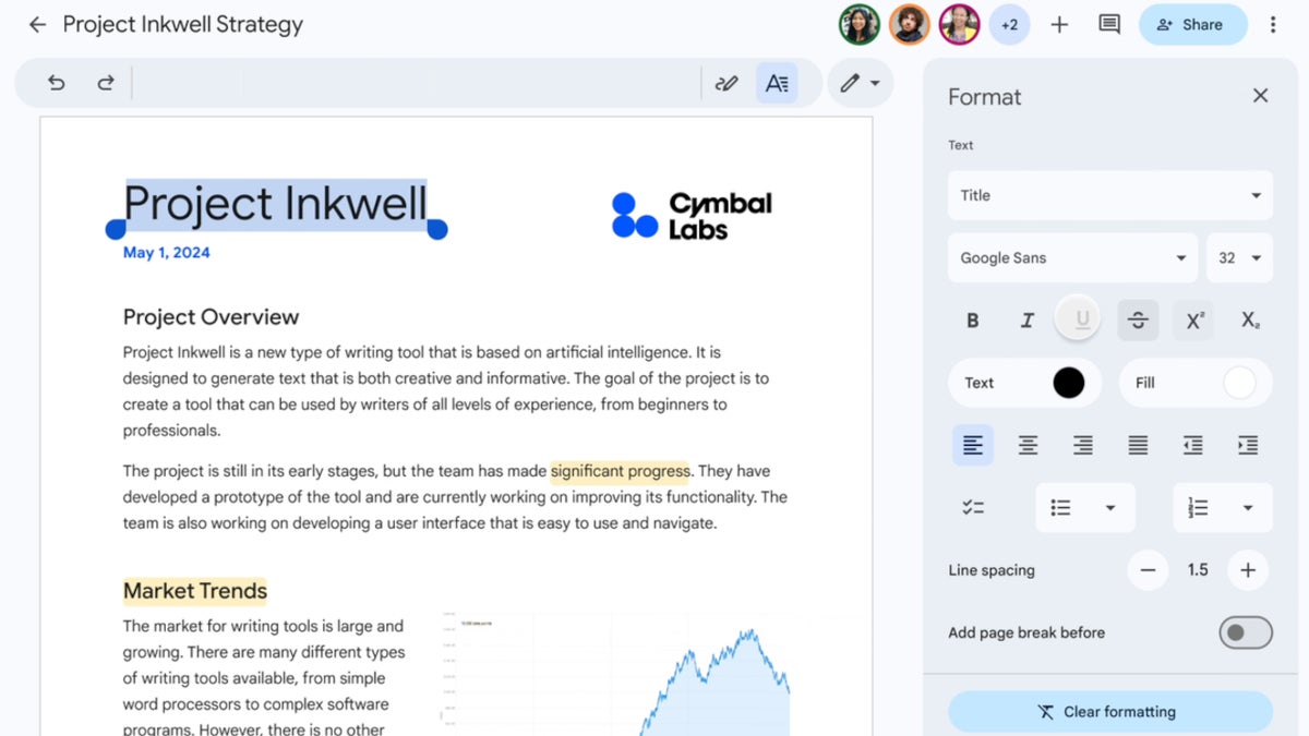 Google Docs, Slides and Sheets apps get new formatting sidebar on Android tablets