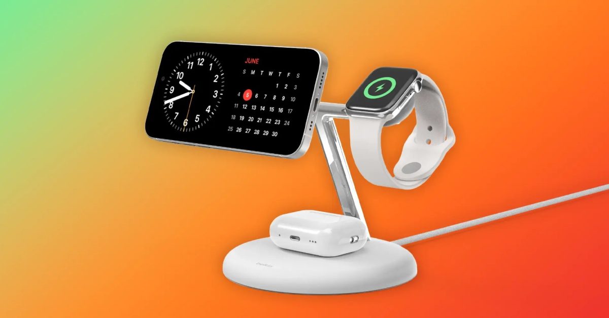 Belkin 3-in-1 Qi2 Magnetic Stand w/ 15W iPhone and Apple Watch fast-charging now available – 9to5Mac