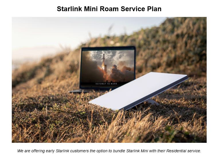 SpaceX unveils ‘Starlink Mini’ satellite internet antenna for $599