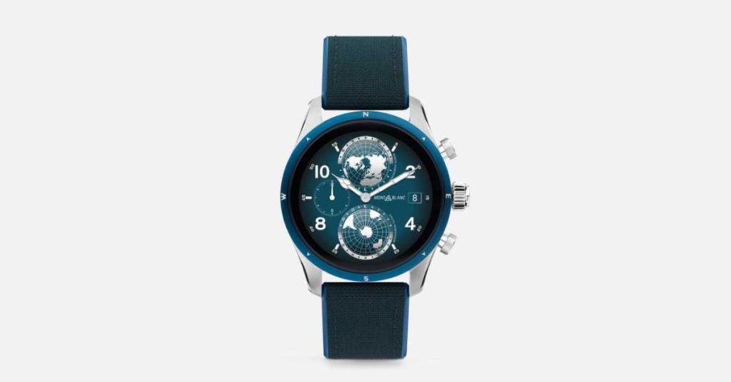 Montblanc revives the Wear OS Summit 3 in a new blue colorway