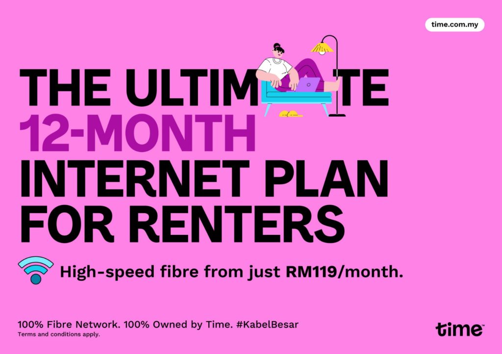 TIME Internet Introduces New 12-Month Plan; Starts From RM119/month