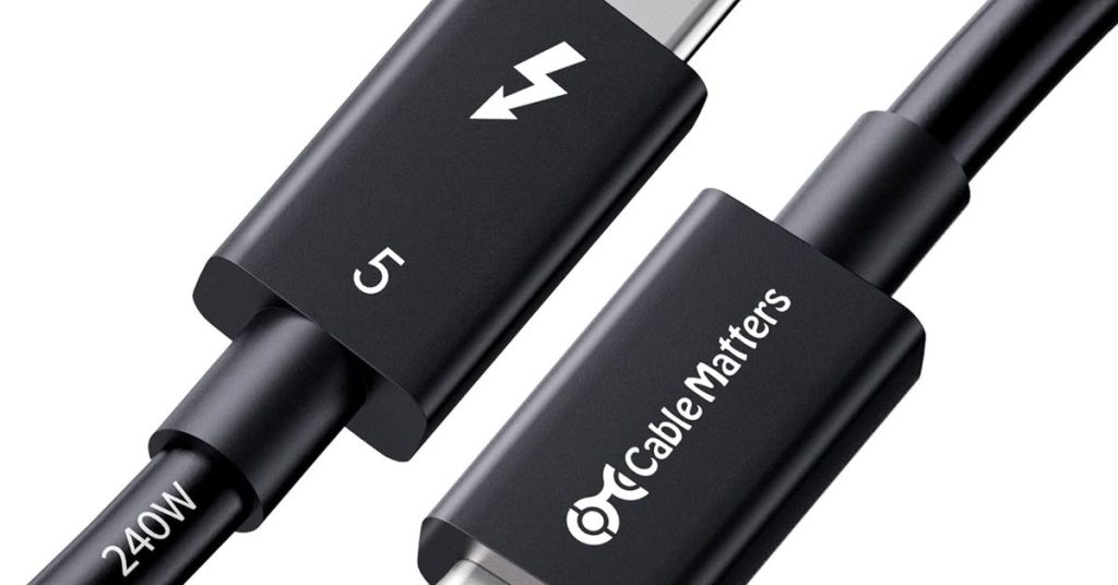 The first Thunderbolt 5 cables are here, but there’s barely anything to plug in