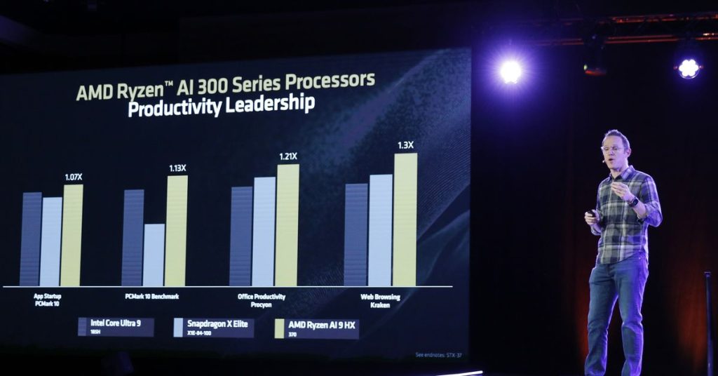 AMD claims its top-tier Ryzen AI chip is faster than Apple’s M3 Pro