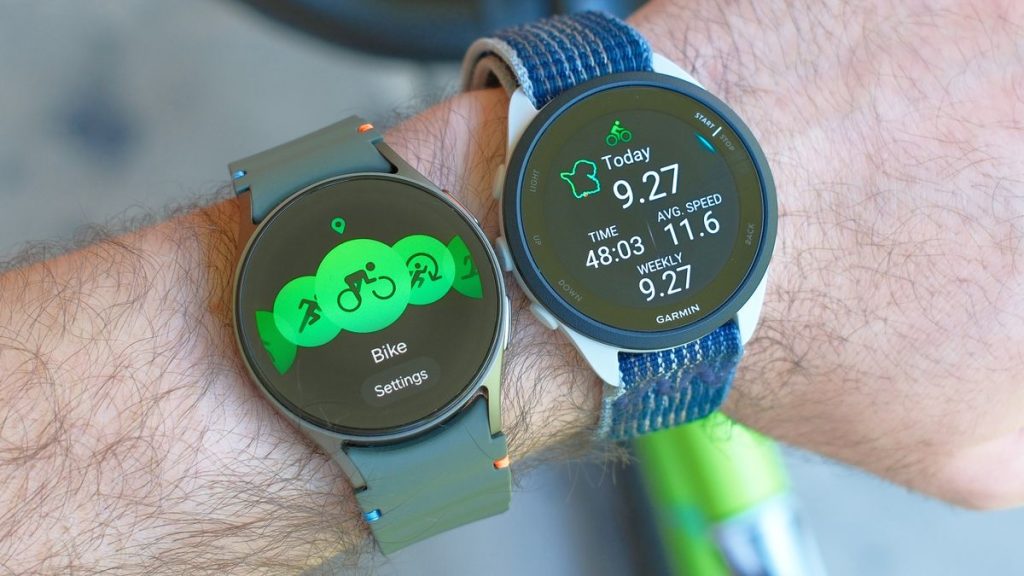 I biked over 9 miles with the Samsung Galaxy Watch 7 vs. Garmin Forerunner 165 — this one was more accurate