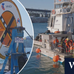 Internet cable laid on floor of Sydney Harbour