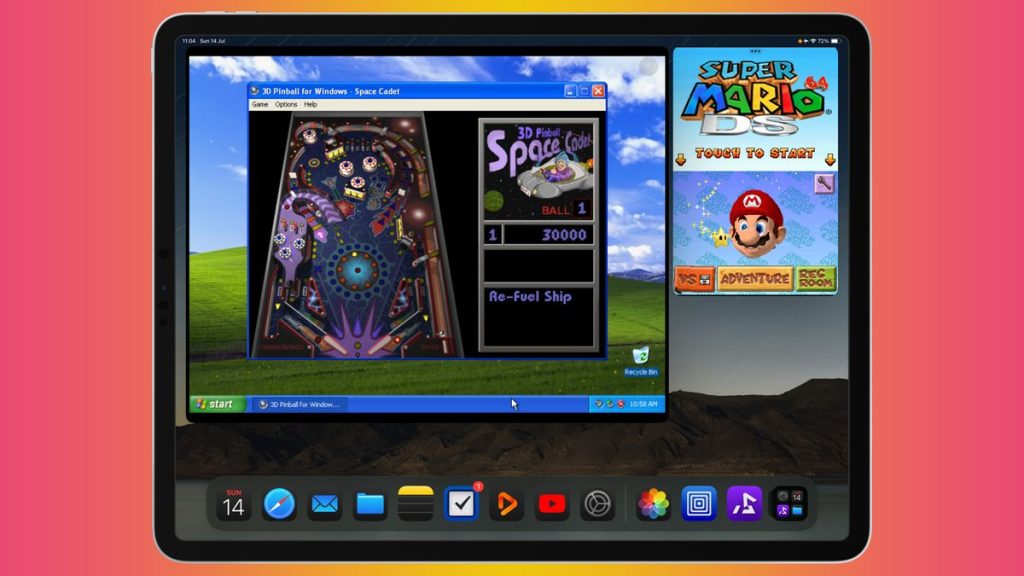 I installed Windows XP on my iPad just to play Pinball and Mario 64 at the same time, and the internet went mad