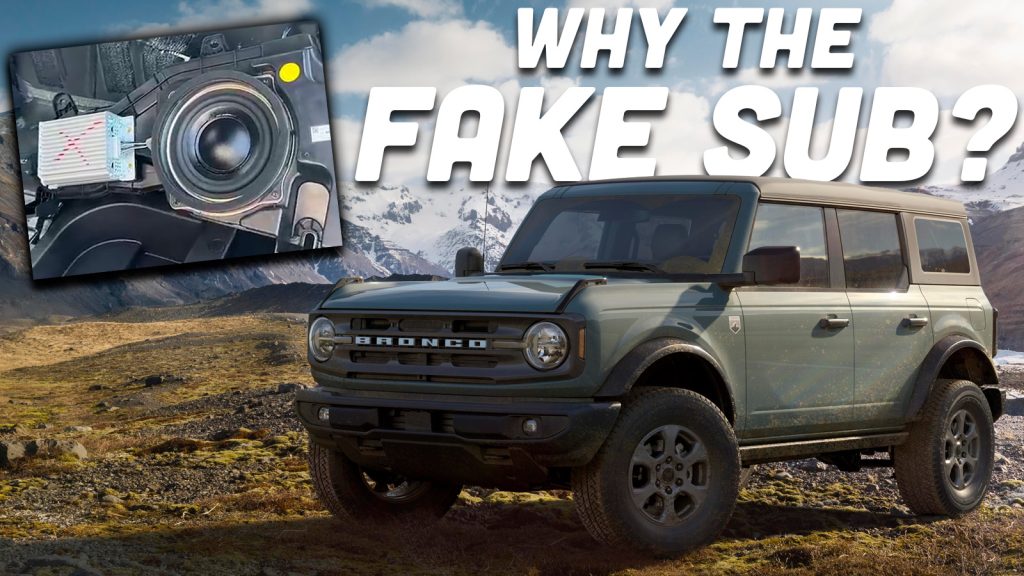 Why 2023 Ford Broncos Came With Non-Functional ‘Dummy’ Subwoofers And Amps