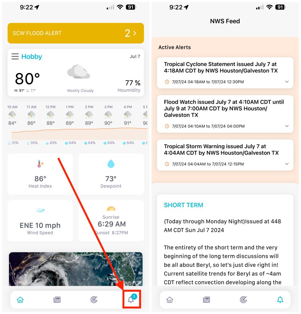 Want to know what a storm is likely to do where you are? Dig into your phone’s weather app – Space City Weather