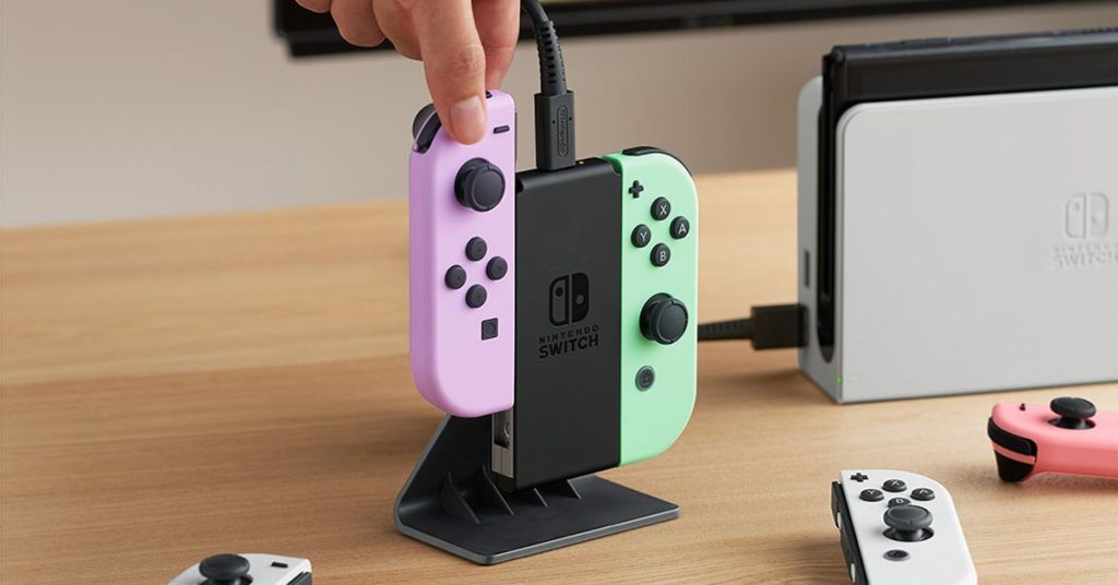 Nintendo finally made its own Joy-Con controller charging station