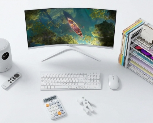 Get the minimalist look: 32 crisp white home office finds