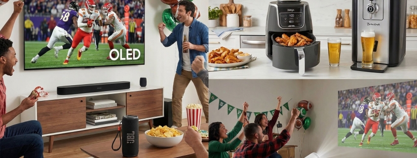 12 top tech items I’d buy to host the best Super Bowl party — TVs, soundbars, appliances, drinks dispensers, speakers, games, and more
