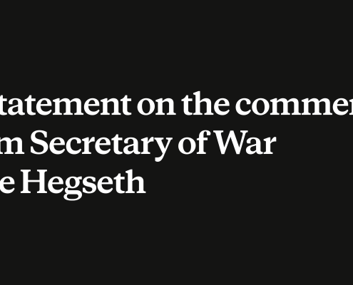 Statement on the comments from Secretary of War Pete Hegseth \ Anthropic