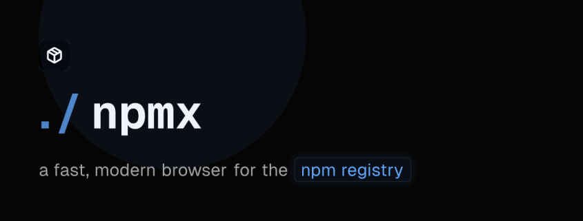 NPMX – a fast, modern browser for the NPM registry