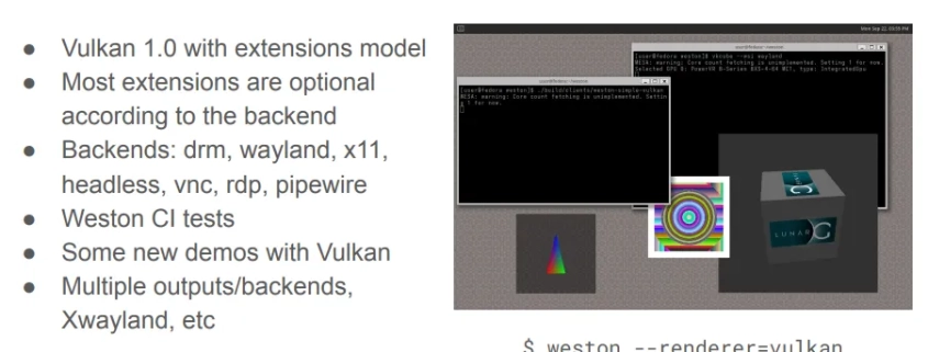 Weston 15.0 Wayland Compositor Released With Vulkan Renderer, New Protocols