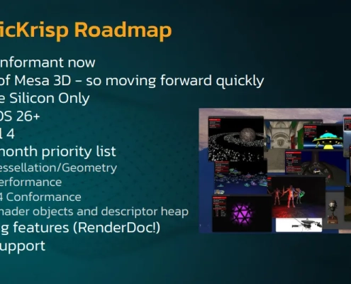 Mesa KosmicKrisp Driver Is Coming To iOS, More Performance & Vulkan 1.4 Expected