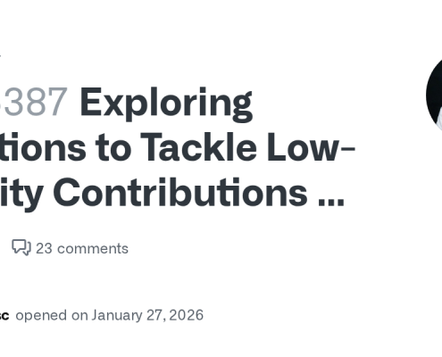Exploring Solutions to Tackle Low-Quality Contributions on GitHub · community · Discussion #185387 · GitHub