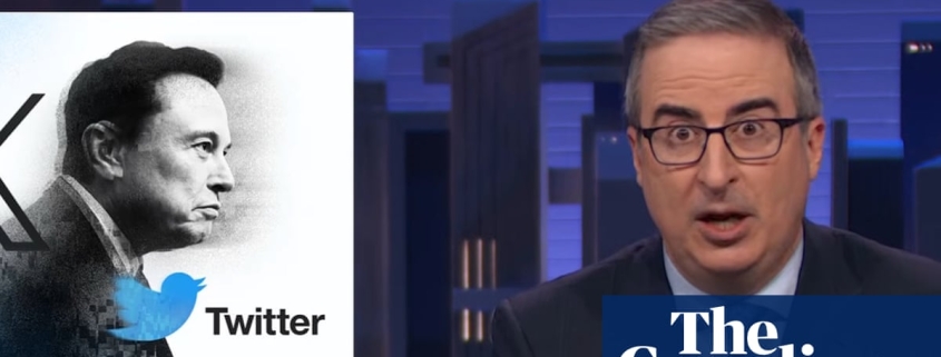 John Oliver on Elon Musk’s X: ‘Now worse than useless’ | TV comedy