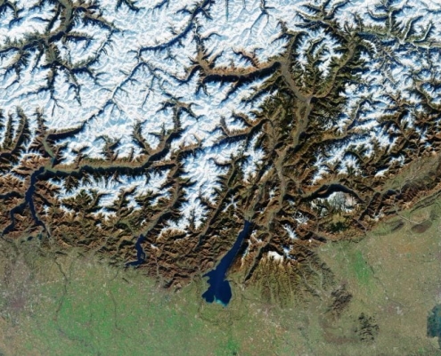 A Jaw-Dropping Space View of Italy Hosting the Winter Olympics A Jaw-Dropping Space View of Italy Hosting the Winter Olympics