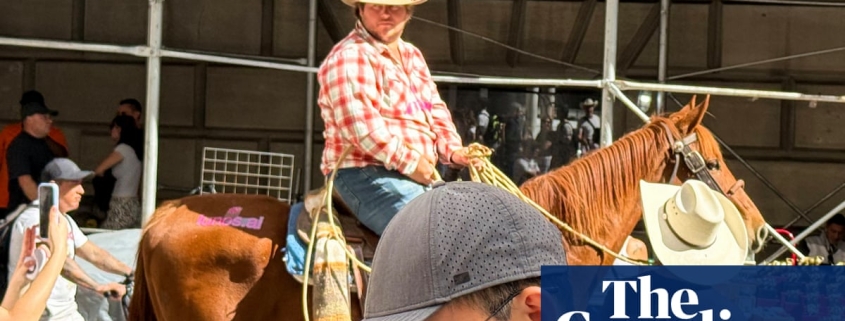 Cowboys, lassos, and nudity: AI startups turn to stunts for attention in a crowded market | US news