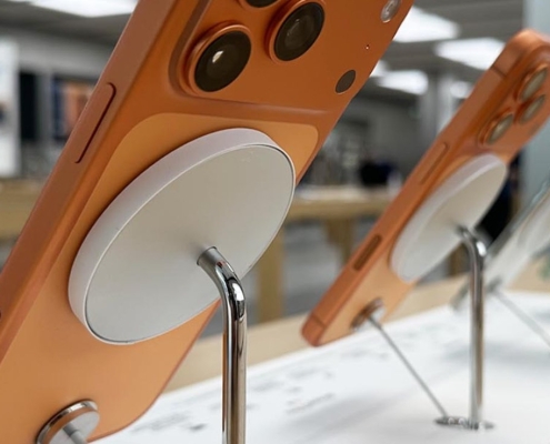 You can buy Apple Store demo chargers & stands, until the lawyers attack
