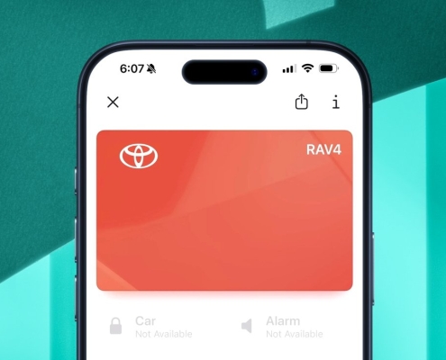 Apple Car Key support now available on the 2026 Toyota Rav4