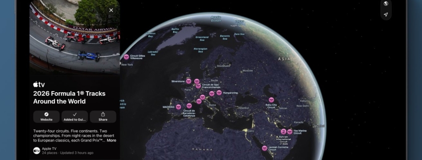 Experience F1 tracks with 3D art in Apple Maps ahead of each race