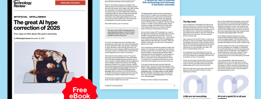 Exclusive eBook: The great Al hype correction of 2025