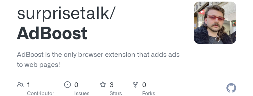 AdBoost: A Browser Extension That Adds Ads To Every Webpage