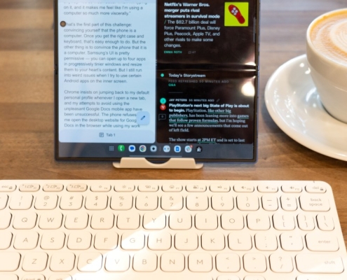 Who needs a laptop when you have a folding phone?
