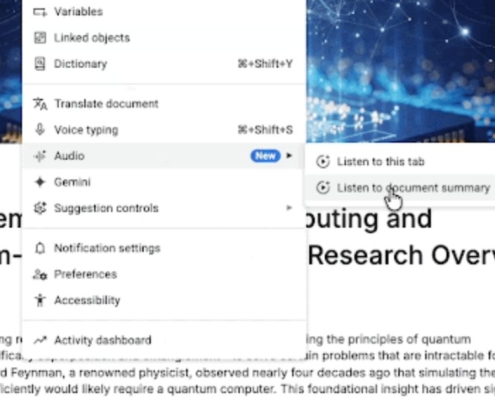 Gemini can now create audio summaries of your Google Docs