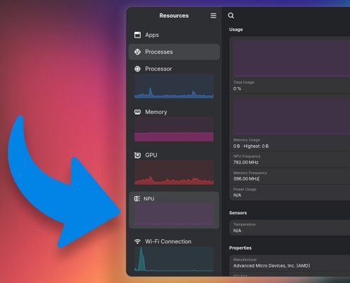 AMD NPU monitoring arrives on Linux in Resources 1.10 update