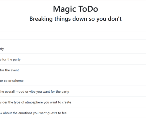 Overwhelmed? This site breaks any task into a checklist in seconds