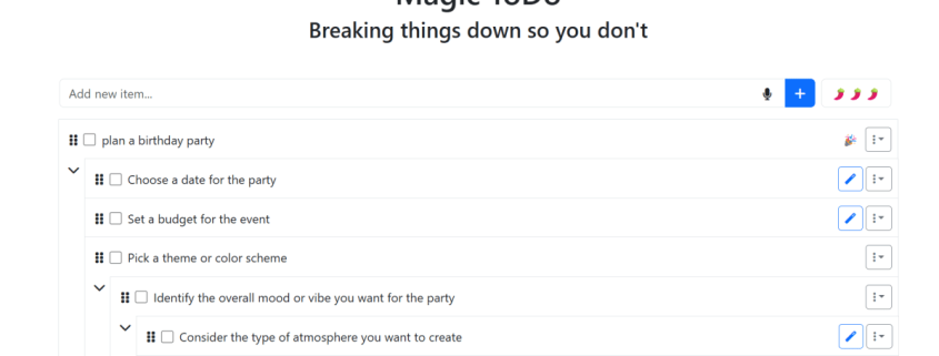 Overwhelmed? This site breaks any task into a checklist in seconds