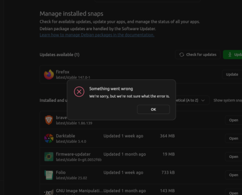I went back to Linux and it was a mistake