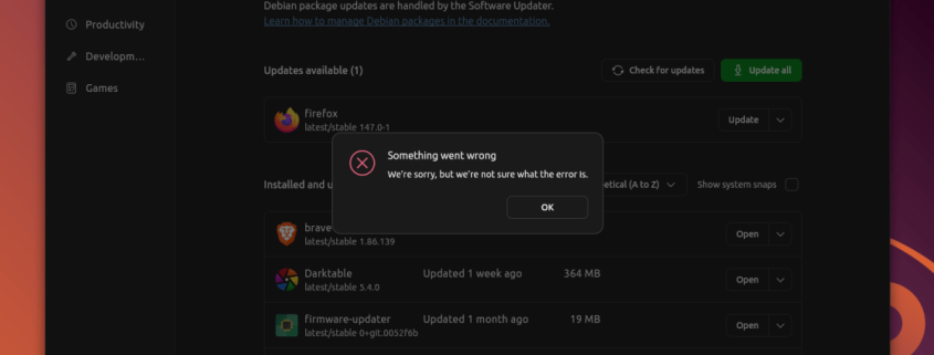 I went back to Linux and it was a mistake